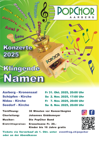 Jahreskonzert PopChor Aarberg