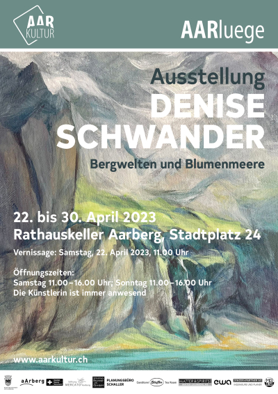 Ausstellung Denise Schwander - Bergwelten und Blumenmeere