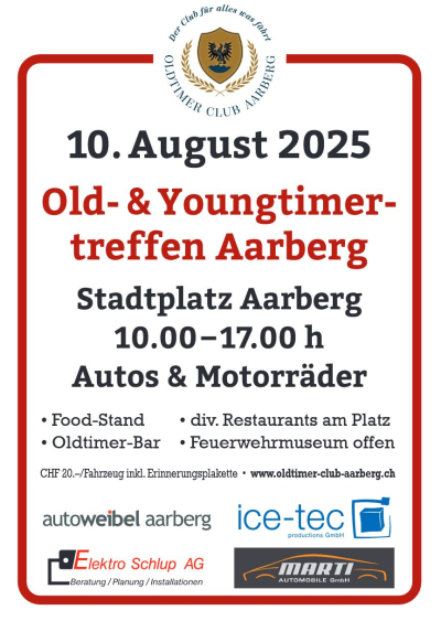 Old- & Youngtimertreffen Aarberg 2025